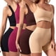 thumbnail image 3 of Ropa interior europea y americana para mujer, sin aros, cómoda, sin costuras, de talla grande, chaleco de yoga, sujetador a prueba de golpes, traje tipo bóxer, 3 of 6