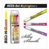 G T Luscombe 127250 Highlighter Accu Gel Bible Hi Glider 3 Pk Yello With Pack - Violet