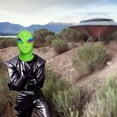 thumbnail image 5 of Máscara de extraterrestre YONGSHENG Máscara de Halloween para adultos y niños verde, 5 of 5