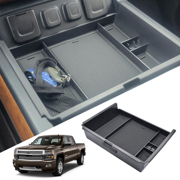 Center Console Organizer Tray for 2014-2018 Chevy Silverado Insert Extra Storage