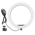 thumbnail image 1 of QIILU 10in Ring Fill Light LED Circle Supplementary Lamp For Live Steaming Selfie Vlog, 1 of 8