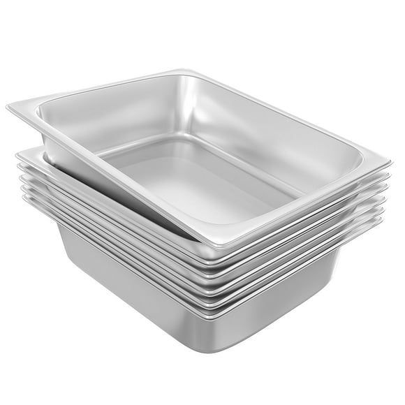 Sartén de mesa Steam EGGKITPO 1/2 sartenes para hotel, tamaño medio, 4 pulgadas, paquete de 6