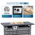 thumbnail image 6 of Sunmthink 12-Piece Outdoor Patio Furniture, Patio Furniture Sets with Fire Pit, Wicker Outdoor Conversation Set and Waterproof Cover, 6 of 9
