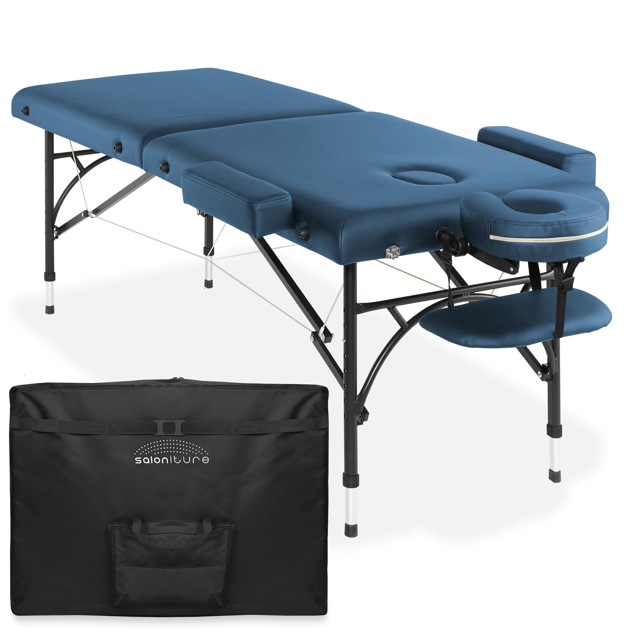 Saloniture Professional Portable Lightweight BiFold Massage Table with