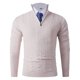 thumbnail image 1 of Blusa y camisa de manga larga con cuello alto para hombre, jersey deportivo de manga larga con bolsillo y cuello alto de color liso a la moda, sudadera de poliéster para hombre., 1 of 9