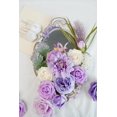 thumbnail image 4 of Juego De Caja Combinada De Flores Artificiales, Hojas Y Tallos Sueltos De Flores Artificiales, Ramo De Centro De Boda, Novia, Boda, Baby Shower (Lavanda Lila), 4 of 5