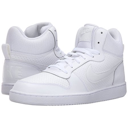 nike court borough mid white sneakers