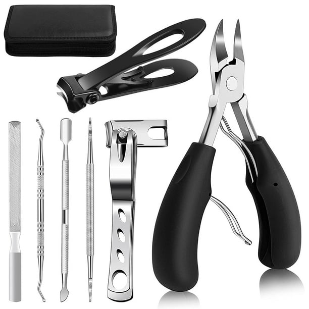 Austok Podiatrist Toenail Clippers Set,7Pcs Nail Clippers Set for Thick ...