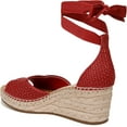 thumbnail image 3 of Franco Sarto Women's Casey Espadrille Wedge Sandal Cherry Red 9.5M, 3 of 5