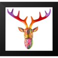 thumbnail image 2 of Dean Russo Collection 21x20 Black Modern Framed Museum Art Print Titled - Deer Bust, 2 of 5