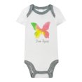 thumbnail image 2 of Baby Kiss Baby Girl Bodysuits, 3-Pack, Short Sleeve, Newborn-9 Months, 2 of 5