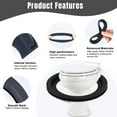 thumbnail image 3 of 2 Pcs Joint de Rinçage de Toilette 385311658 Kit de Remplacement, Joint de Rinçage de Toilette RV pour Dometics 300/310/320 Pcs de Toilette RV, Pièces de Joint de Toilette en Caoutchouc pour Résoudre le Problème de Fuite, 3 of 7