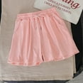 thumbnail image 2 of PIKADINGNIS Womens Summer Shorts Solid Color Cotton Loose Elastic Waist Casual Shorts Woman Soft Breathable Sports Short Pant, 2 of 6