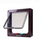 thumbnail image 5 of Puerta abatible para perros y gatos con cerradura de seguridad de 4 vías Puerta abatible para perros, gatos, gatitos, plástico ABS, puerta para mascotas pequeñas, kit de puertas abatibles para perros y gatos - Marrón M 20X19X5.5cm Kuyhfg Bienvenido a Kuyhfg, 5 of 5