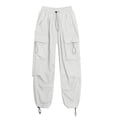 thumbnail image 6 of Noric Women's Plus Size High Waist Cargo Pants Loose Lightweight Casual Drawstring Workout Yoga Athletic Joggers with Pockets, 6 of 6