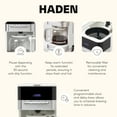 thumbnail image 4 of Haden Quintessential 12 Cup Programmable Digital Coffee Maker, Ivory/Chrome, 4 of 10