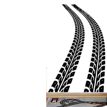 Remarkable Tire Track Wall Stickers Home Decoration Vinyl Wall Stickers Bedroom Children s Room Decoration DIY PVC Home Decoration 43x66cm