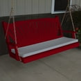 thumbnail image 1 of A &amp; L Furniture Yellow Pine Fanback Porch Swing, 1 of 3