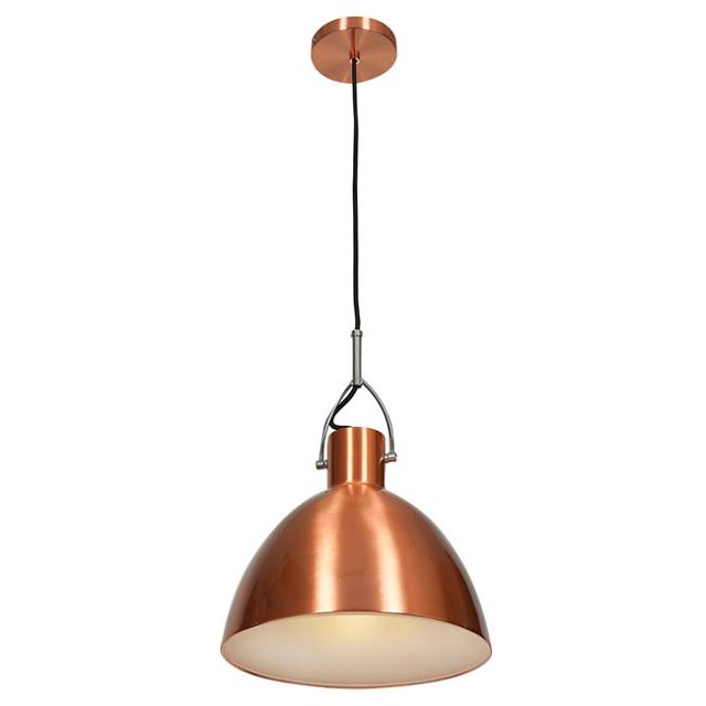Access Lighting 28092-BCP Essence One Light Cone Pendant Finish, Brushed Copper