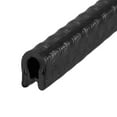 thumbnail image 1 of Unique Bargains Edge Trim U Seal Black PVC Plastic U Channel Edge Protector Fits 1/32'' - 3/32'' Edge 5 Feet Long, 1 of 3