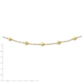 thumbnail image 2 of Primal Gold 14 Karat Yellow Gold Polished Stars With 2-inch Extension Necklace, 2 of 2