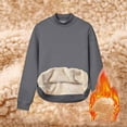 thumbnail image 7 of Women's Fuzzy Fleece Lined Sweatshirts, Crewneck Pullover Long Sleeve Tops, Warm Winter Outfits, 7 of 7