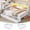 White&Twin Size, variant on Twin Corner Bed Frame with Hidden Storage Headboard and 3 Drawers, Metal Corner Daybed with LED Lights & Charging Station, Twin Size Upholstered Bed Frames for Teens/Adults, Black