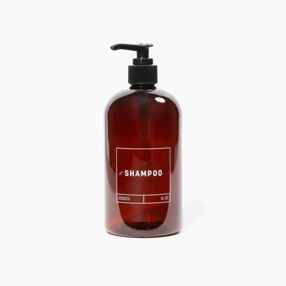 Zogics Shampoo Dispenser, 16 oz Refillable Bottle
