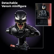 LEGO Marvel Venom Bust - Collectible Building Set for Adults, Ages 18+ Home Office, Desk or Book Shelf Decor - With Venom Minifigure - Gift for Men & Women - 76356
