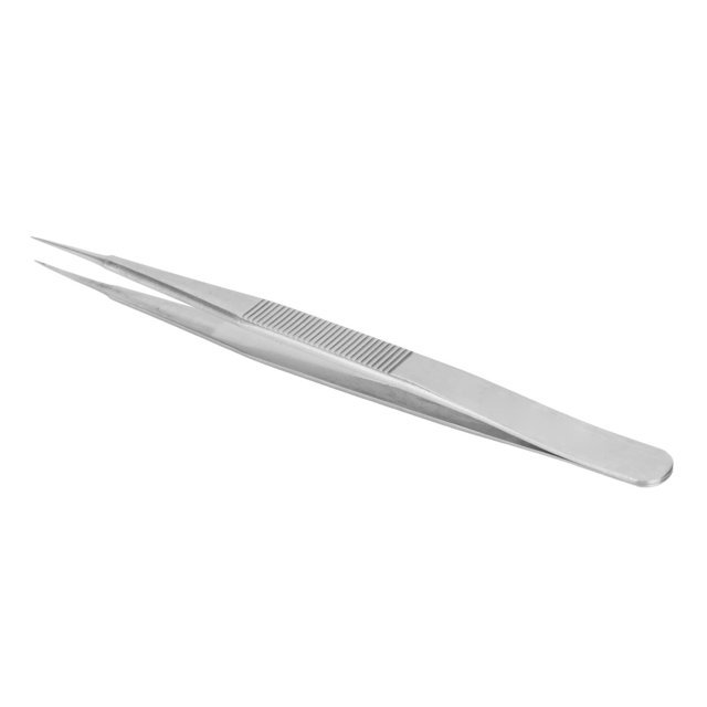 Pinzas de acero inoxidable con punta cónica ultrafina y recta para herramientas de reparación de teléfonos móviles de laboratorio