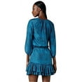 thumbnail image 2 of Rebecca Taylor Python 3/4 Sleeve Silk Shirt Dress Tunic, Jade (0, Jade), 2 of 6