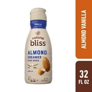 Nestle Coffee Mate Natural Bliss Vanilla Almond Milk Liquid Coffee Creamer, 32 fl oz Bottle