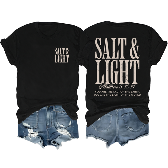 Christian Shirts For Women Men Salt And Light T-Shirt Salt Light Shirts