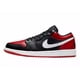 thumbnail image 1 of Ni - ke [553558-066] Jordan Mens Air Jordan 1 Low Bred Toe Black White Red Sneakers *NEW, 1 of 5
