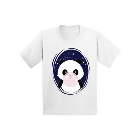 Awkward Styles Panda Shirts for Toddlers Birthday Gifts Cute Panda with a Pink Gum Shirt Panda Birthday Party Panda T-shirts for Boys Panda T-shirts for Girls Themed Party (A Boy And A Girl Best Friends)