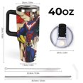 thumbnail image 3 of My Hero Academia 40 Oz Tumbler with Handle And Straw, Vacuum Insulated Stainless Steel Double Wall Water Bottle Travel Coffee Mug, Gifts for Women Boys Girls, 3 of 8