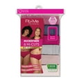 thumbnail image 2 of Fit for Me by Fruit of the Loom Women's Plus Size Microfiber Hi-Cut Brief Underwear, 6-Pack, 2 of 7