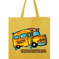thumbnail image 3 of Inktastic How I Roll School Bus Tote Bag, 3 of 3