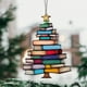 thumbnail image 4 of 3 Piezas de Adornos Atrapasueños con Forma de Árbol de Libros, Temática de Árbol de Navidad de Libros, Regalo para el Club de Amantes de los Libros, 4 of 5