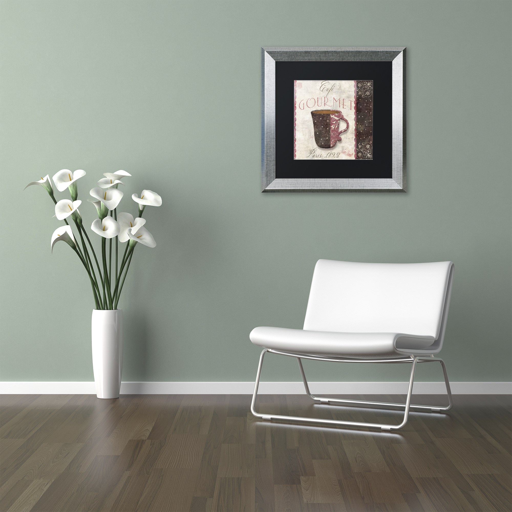 Trademark Fine Art "Patisserie XII" Canvas Art by Color Bakery Black Matte, Silver Frame
