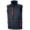 thumbnail image 1 of Result Genuine Recycled - Chaleco Compass de Softshell para Adultos Unisex (Marino, Rojo), 1 of 1