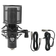 Rockville RCM PRO Studio Recording Condenser Microphone+Phantom Power Supply