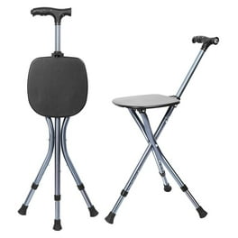 Portable Cane Seat Folding Walking Cane for Men Women Sturdy