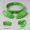 Green, variant on Hands Sun Visor Hat Adjustable Headband Palm Shade Cap Wearable Novelty Accessory
