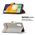 thumbnail image 5 of Feishell Fit for Samsung Galaxy A15 Phone Case with Wrist Strap,Cloth Texture PU Leather Shockproof Anti-Scratch Magnetic Flip Stand Card Slots Wallet Phone Case,Gray, 5 of 8