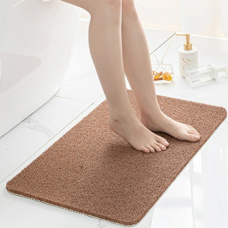 Plain Bathroom Mat - 31 x 26 Yellow Waterproof Non-Slip Quick Dry Rug,  Non-Absorbent Dirt Resistant Perfect for Kitchen, Bathroom and Restroom -  Dundee Deco