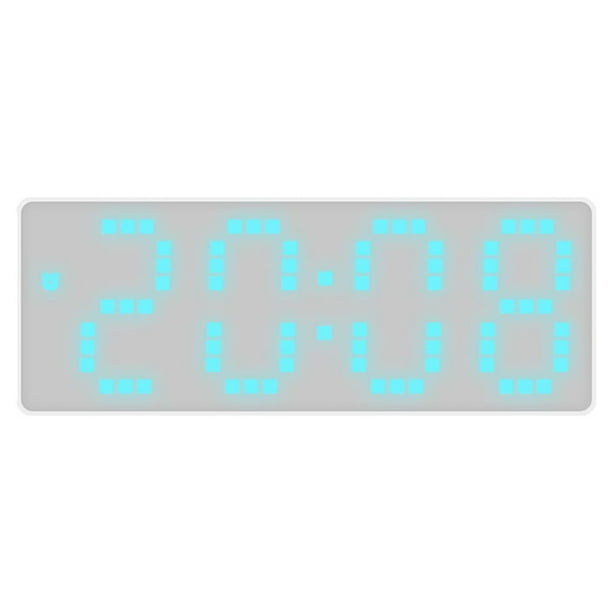 Reloj digital Wosthever pantalla de visualización clara y brillante números digitales coloridos