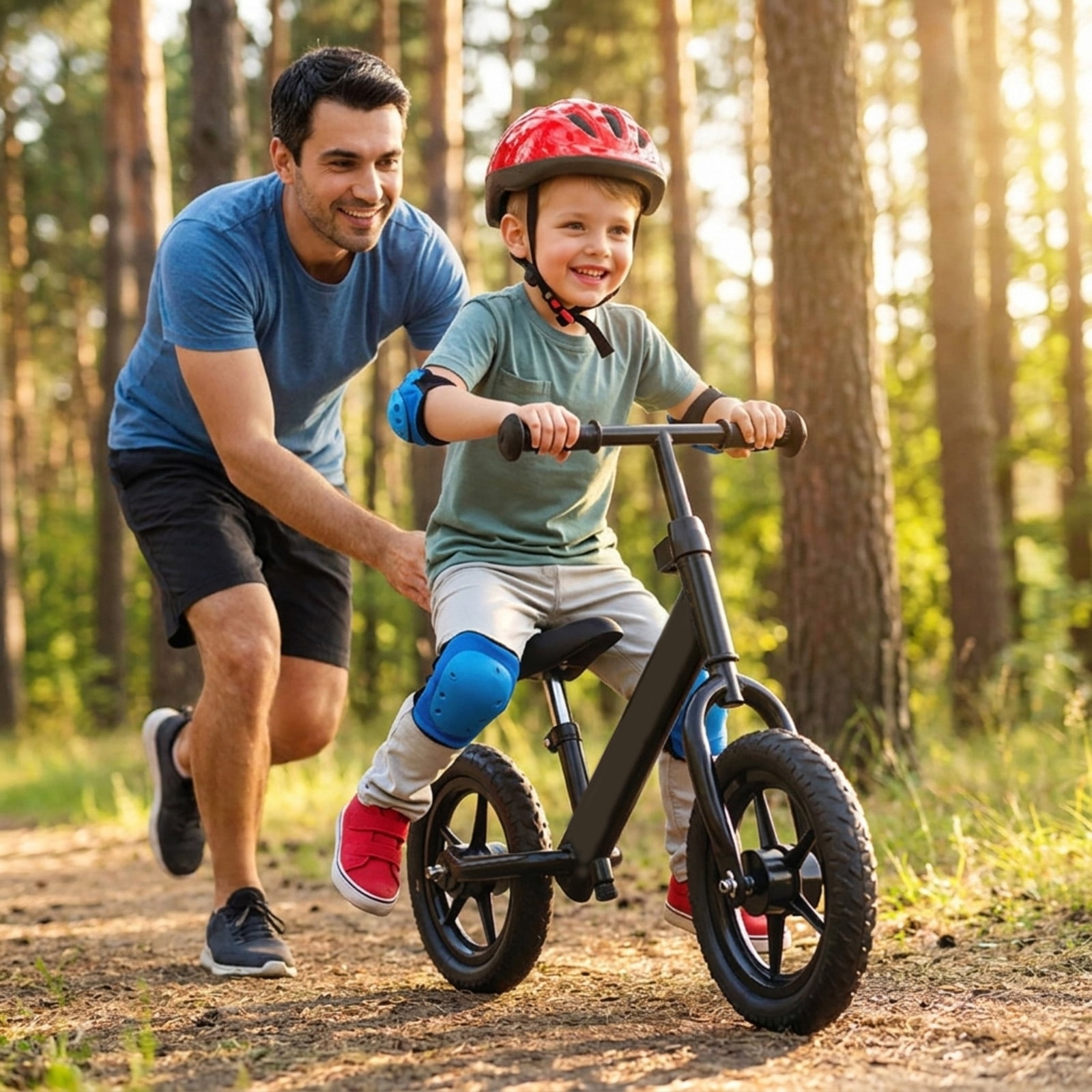 Redsmile Toddler Balance Bike for Ages 2-5, No Pedal Training Bike with Adjustable Seat and Handlebar, Lightweight Kids Balance Bike, Black