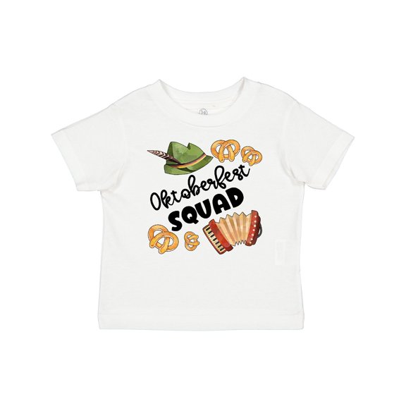 Inktastic Oktoberfest Squad Hat, Accordion, Pretzels Boys or Girls Baby T-Shirt