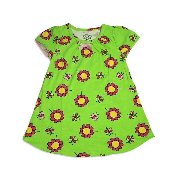 Planet Color by Todd Parr - Little Girls Short Sleeve Nightgown 29155-2 (Lime)